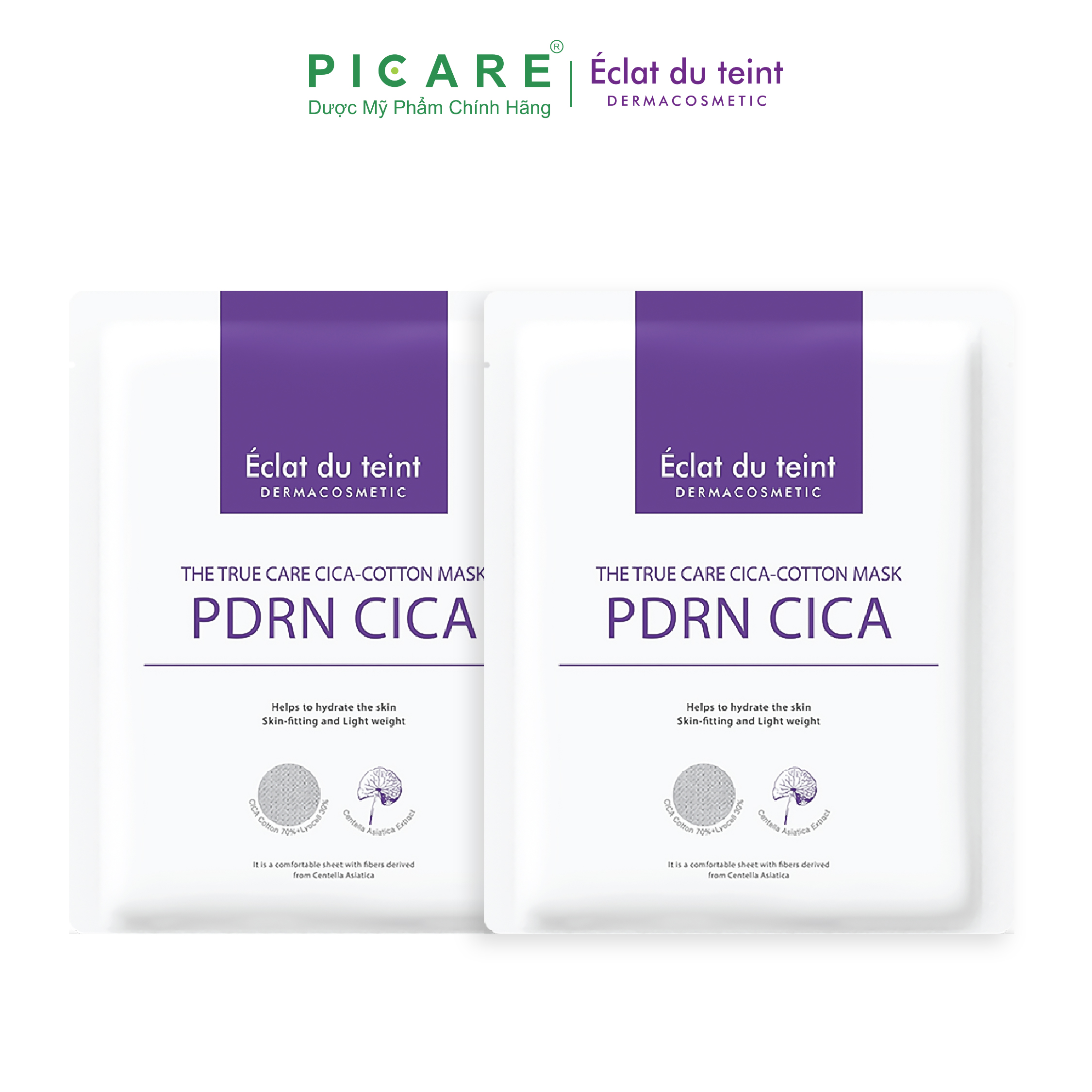 Combo 2 Miếng Mặt Nạ Éclat Du Teint Phục Hồi Làm Dịu Da PDRN CICA