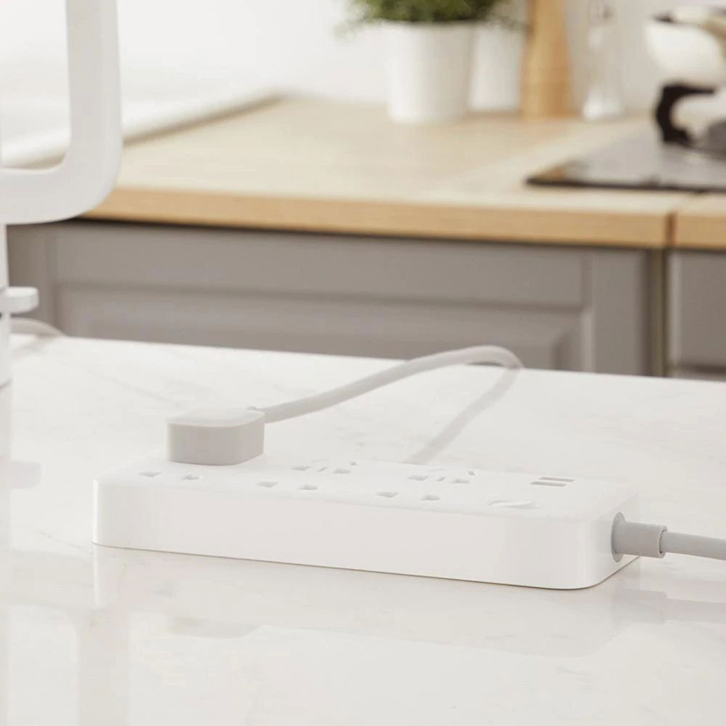 Ổ cắm điện Xiaomi Zmi CX05 6 cổng AC 2 cổng USB sạc nhanh tối đa 18W dài 1.8m - Hàng Nhập Khẩu