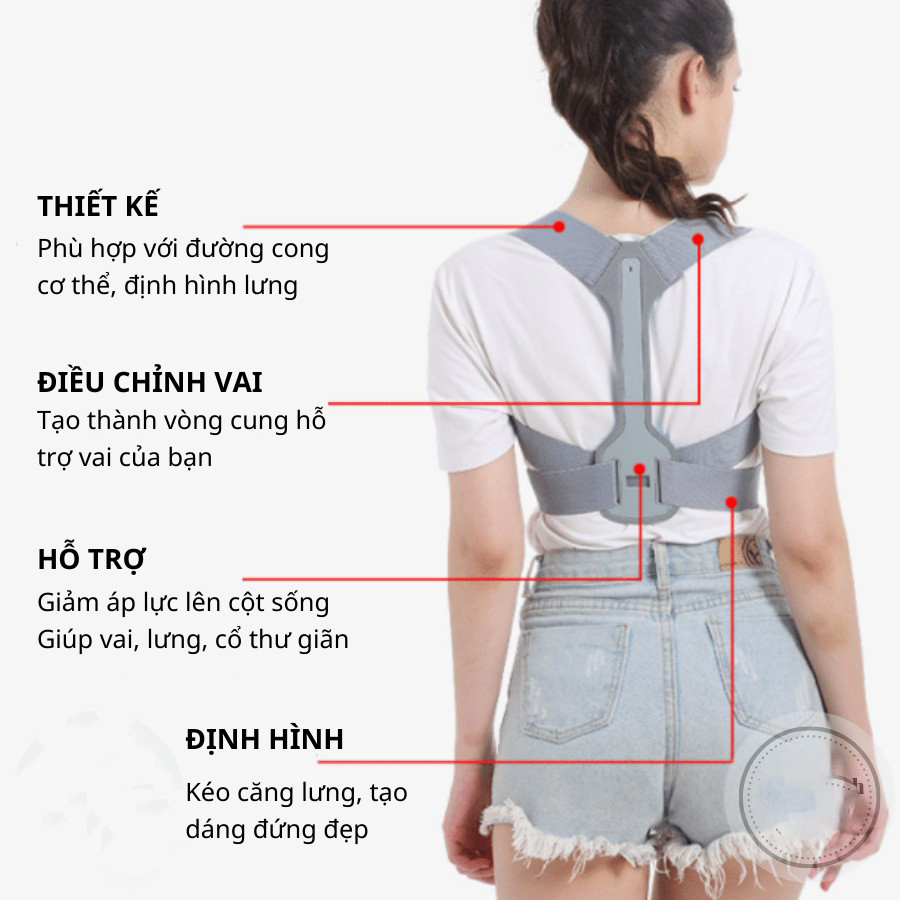 Đai chống gù lưng trẻ em, người lớn chống lưng tôm, cong vẹo cột sống - Nẹp lưng chống vẹo cột sống - thông minh cho trẻ em nam và nữ phù hợp mọi lứa tuổi