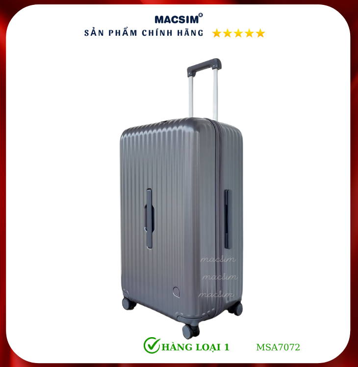 Vali cao cấp Macsim Aji MSA7072 màu xam- Hàng loại 1