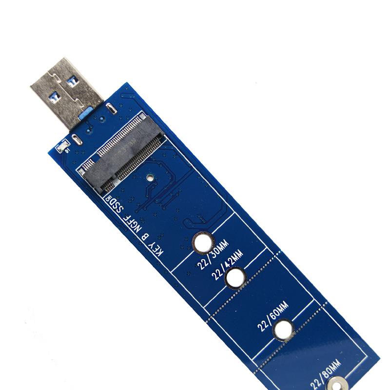 Hộp ổ cứng di động USB 3.0 sang M.2 SSD kiểu mới nhất USB3.0 sang NGFF B KEY SSD bên ngoài