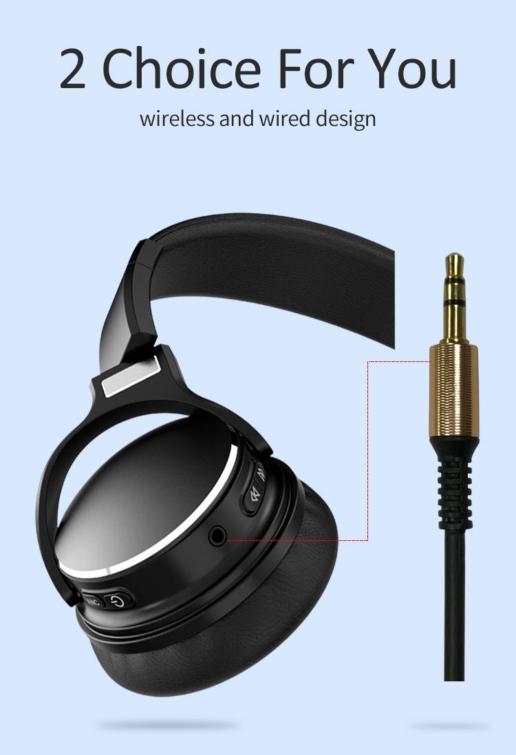 Bluetooth Wireless Headphone Noise Canceling Gaming Headphones With Mic Gamer Headset