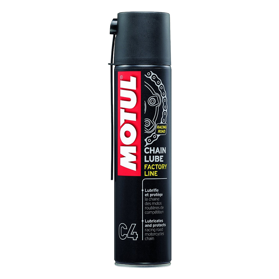 Combo Bình Nhớt Motul 300V Factory Line 10W40 (1L) Và Chai Xịt Bôi Trơn Motul C4 (400ml)