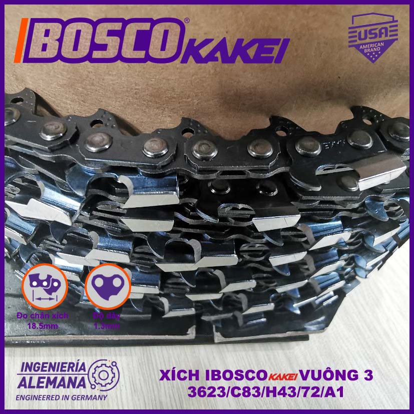 XÍCH MÁY CƯA IBOSCO KAKEI V3 CẢI TIẾN