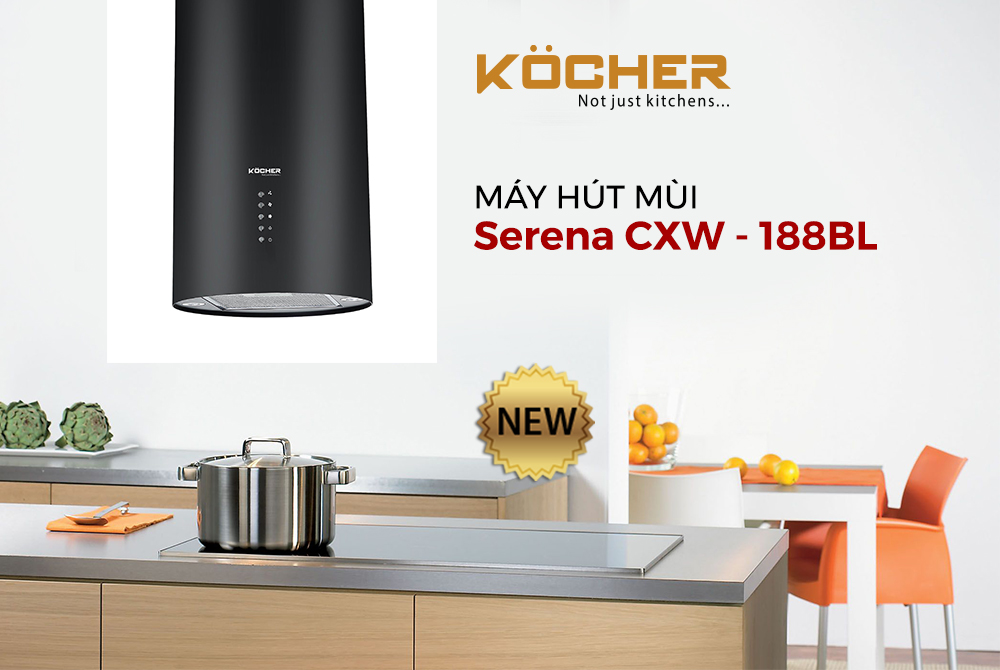 Máy Hút Mùi Kocher SERENA CXW -188 BL - Hàng Chính Hãng