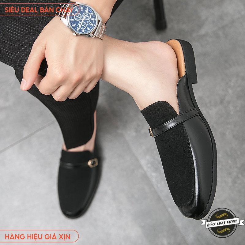 Giày Sục nhung Nam Da Pu Mềm Trẻ Trung  Êm chân  mã S1167 B2