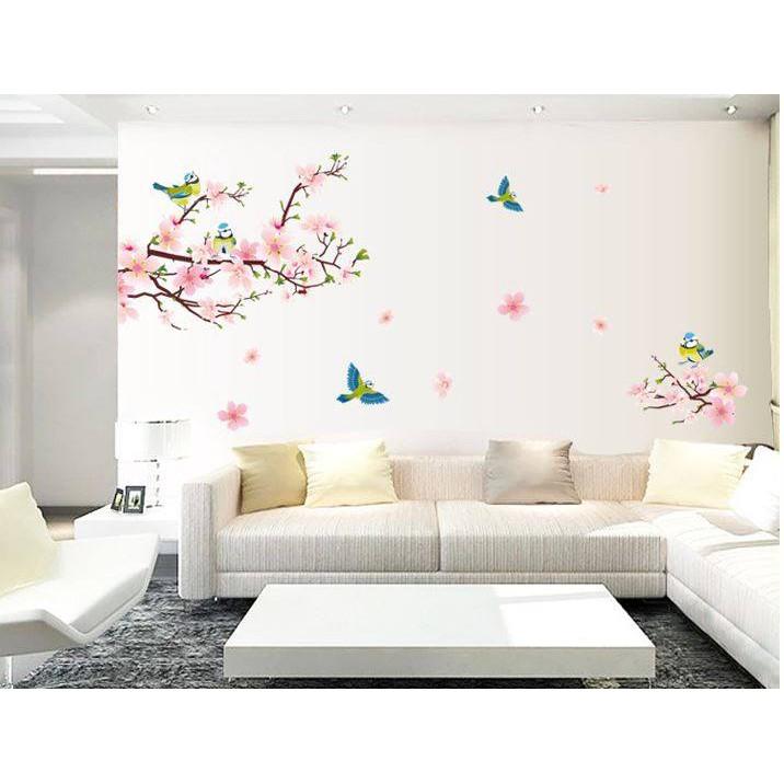 Decal dán tường Cành hoa đào - Tết 04