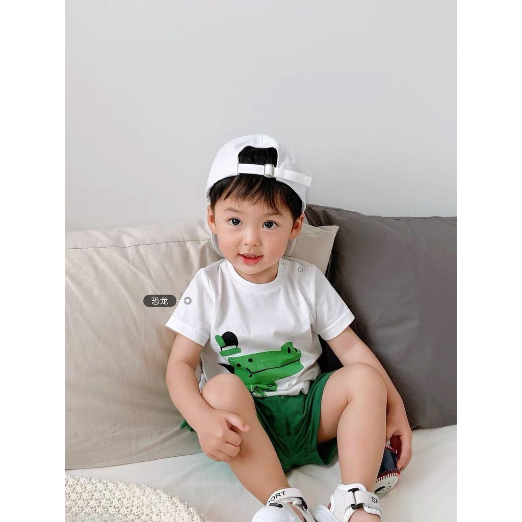 Bộ đồ bé trai chất coton 4 chiều mẫu THÚ TAI size 7-18kg