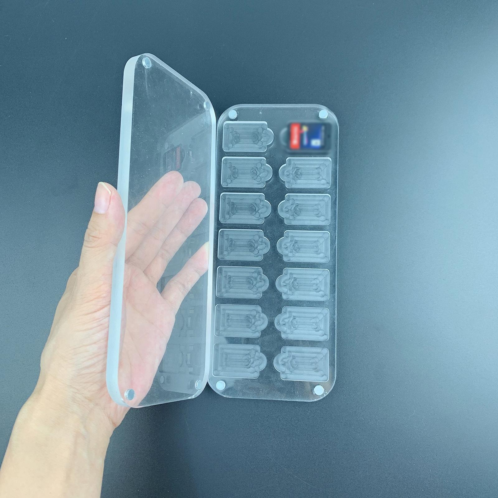 Transparent 14-slot Protective Case Holder for Playing Cards Suitable for Switch