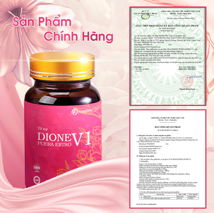 Viên Uống Tố Nữ DIONE PUERA ESTRO V1