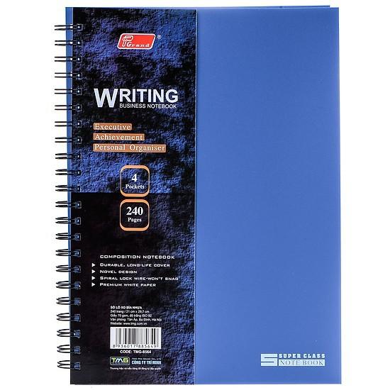Sổ Lò Xo Bìa Nhựa Cao Cấp Grand A5  8566
