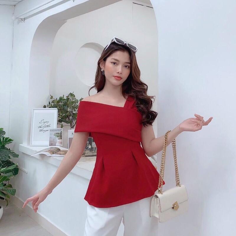 Áo lệch vai thanh lịch có 3 màu có size