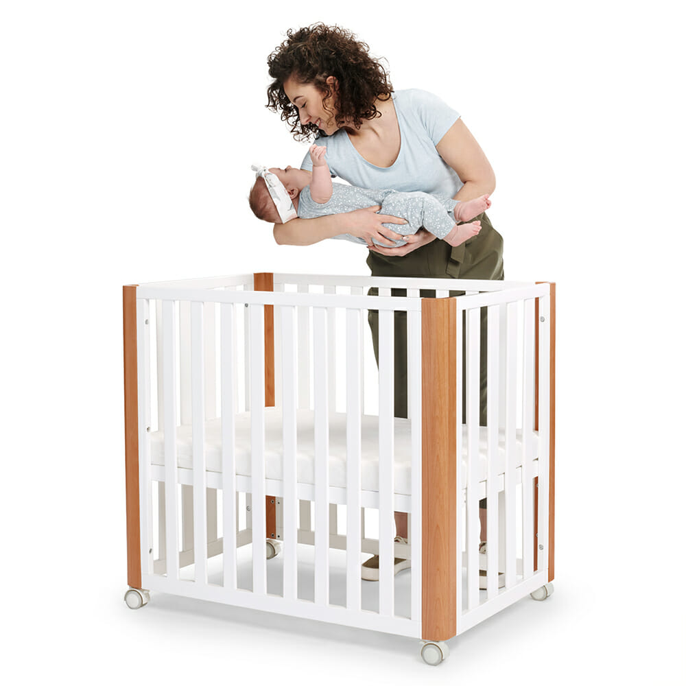 GIƯỜNG CŨI/NÔI GỖ ĐA NĂNG 4IN1 KINDERKRAFT KOYA - MÀU TRẮNG