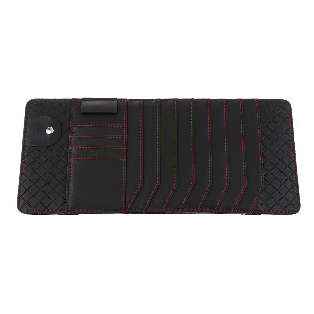 2- Multifunction Car Sun Visor CD Clip Storage Case CD Package Organizer