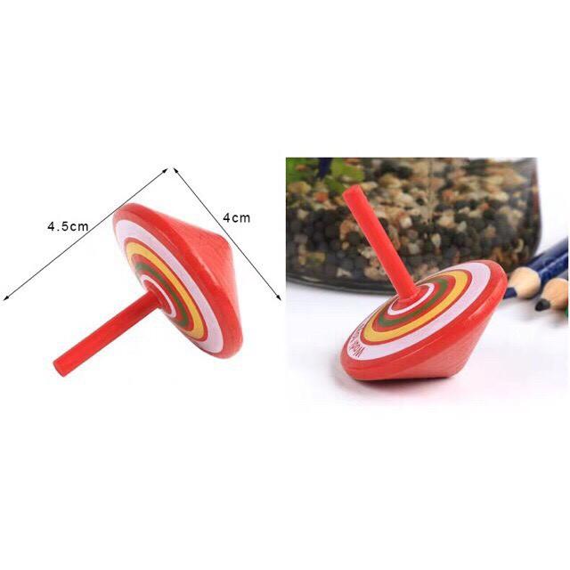 Con Quay Bằng Gỗ Nhiều Màu - giáo cụ Montessori - Smart Baby Toys