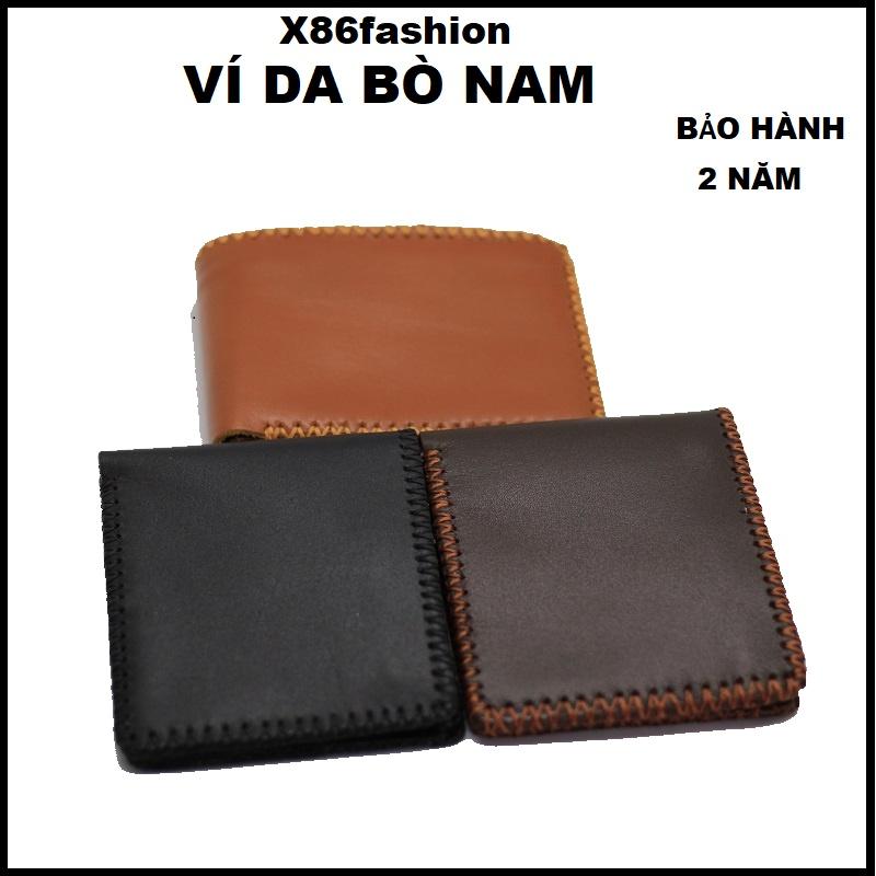 Ví nam da bò cao cấp khâu viền
