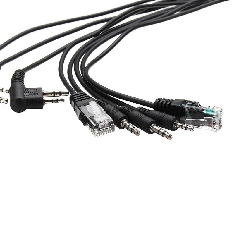 ICOM MOTOROLA Dây Cáp Lập Trình USB Máy Tính 8 Trong 1 Cho kenwood baofeng baofeng yaesu