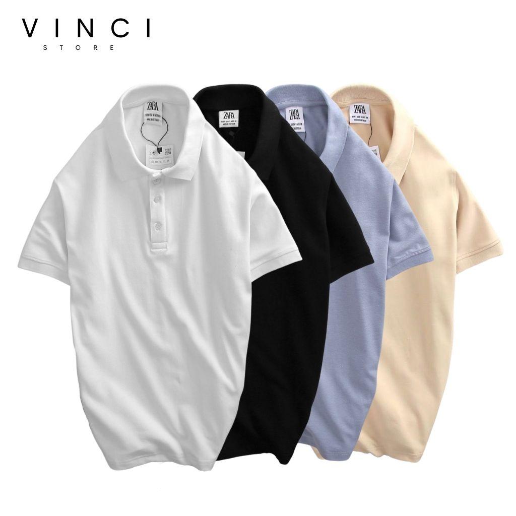 Áo Polo Nam Trơn Có Cổ Cotton Cao Cấp dày dặn co dãn