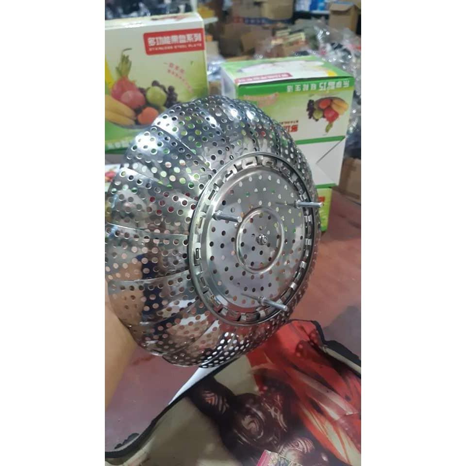 Vỉ Hấp INOX Xòe Và Gấp Gọn -- Sản Phẩm Đa Năng Và Hữu Dụng Cho Nhà Bếp -- Hàng Chất Lượng KST