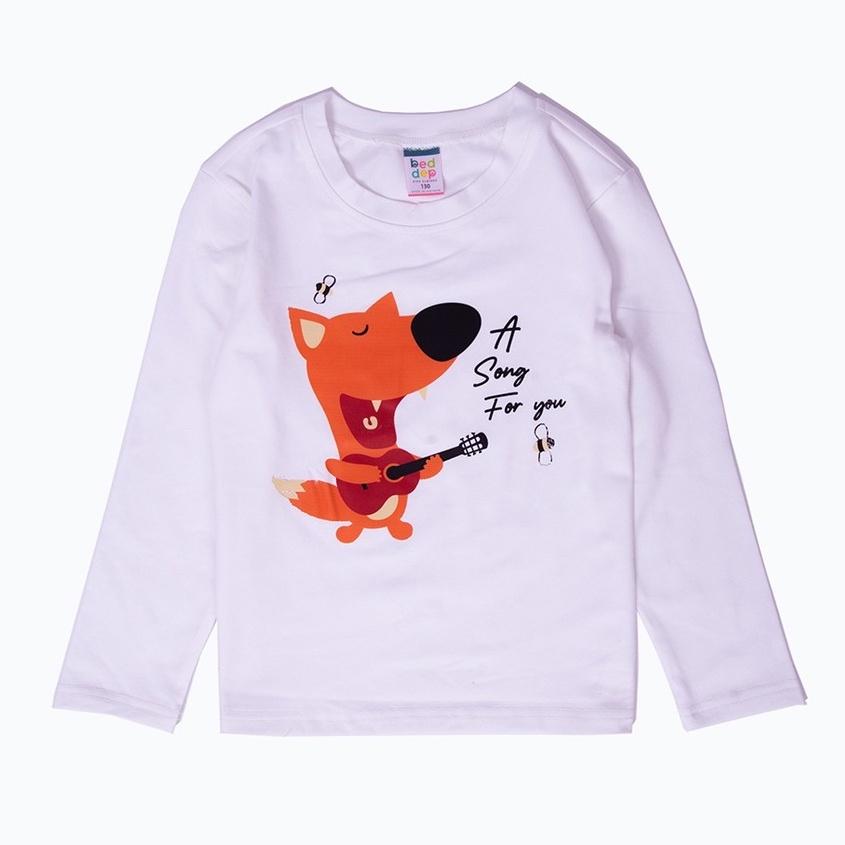 Áo thun bé trai từ 1 đến 8 tuổi dài tay chất cotton in hình cún thời trang thu đông cao cấp BA03