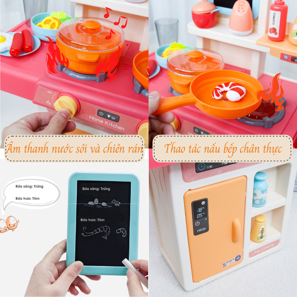 Đồ chơi nấu ăn cho bé/ bộ nhà bếp nấu nướng có vòi nước và bảng vẽ Toyshouse 889-169: đồ chơi hướng nghiệp cho bé