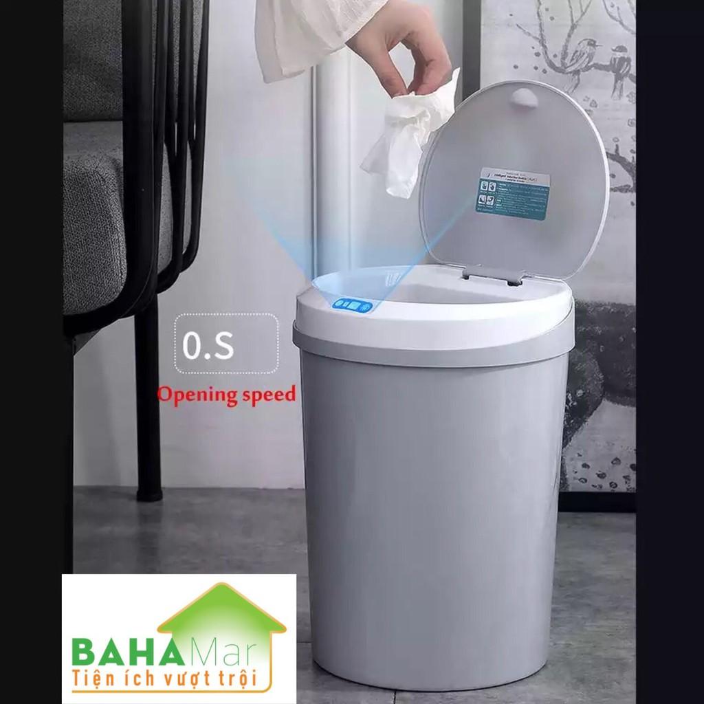 THÙNG RÁC THÔNG MINH MỞ - ĐÓNG BẰNG CẢM ỨNG HÌNH ẢNH DUNG TÍCH 12L
