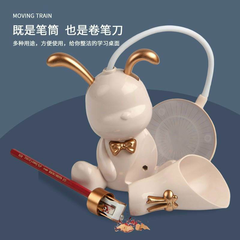 Đèn Học Desk Lamp Kèm Ống Bút Hình Gấu Bearbrick Đáng Yêu Cho Bé ( chọn màu nt cho shop )