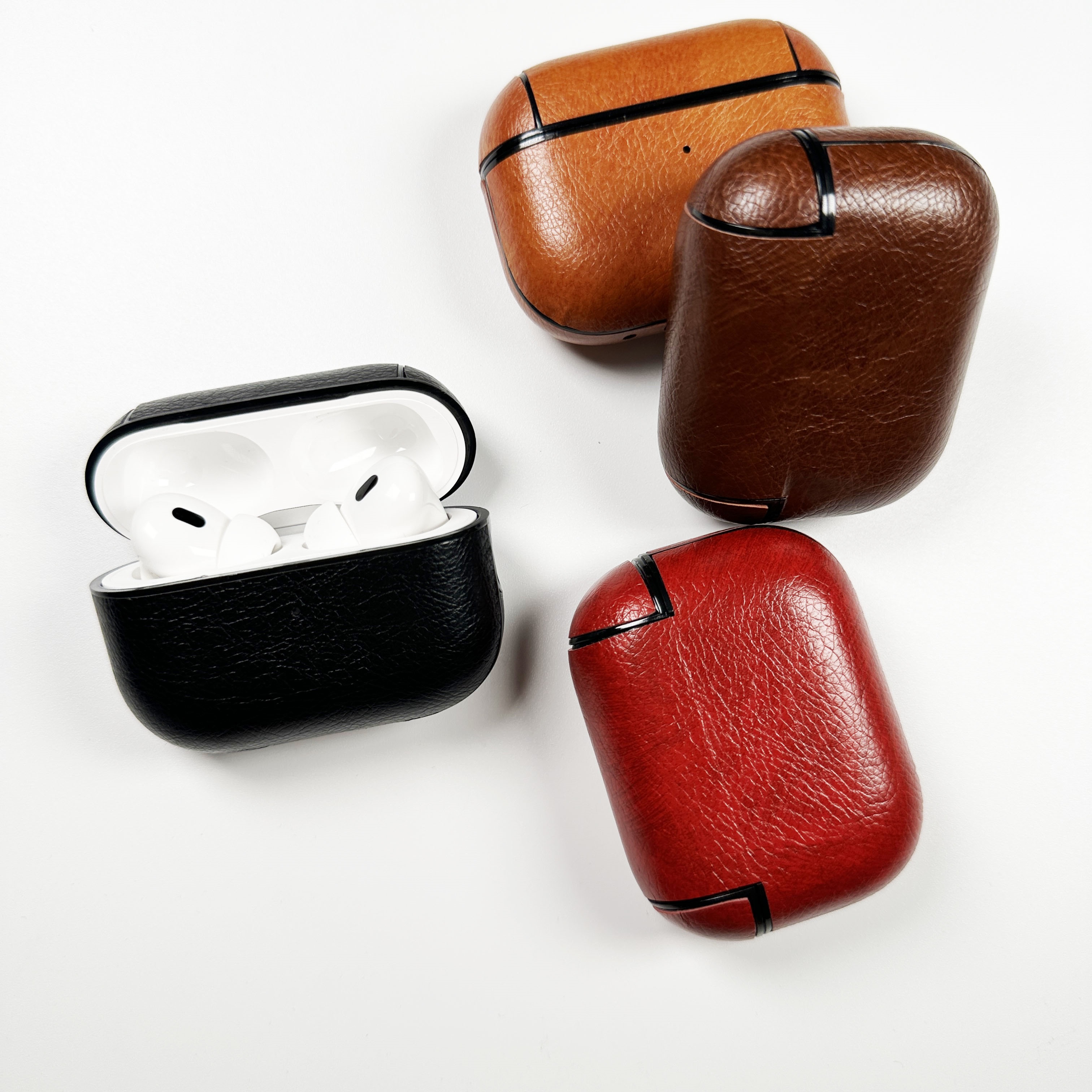 Bao Da PC Leather cho Airpods Pro 2 - Hàng Chính Hãng