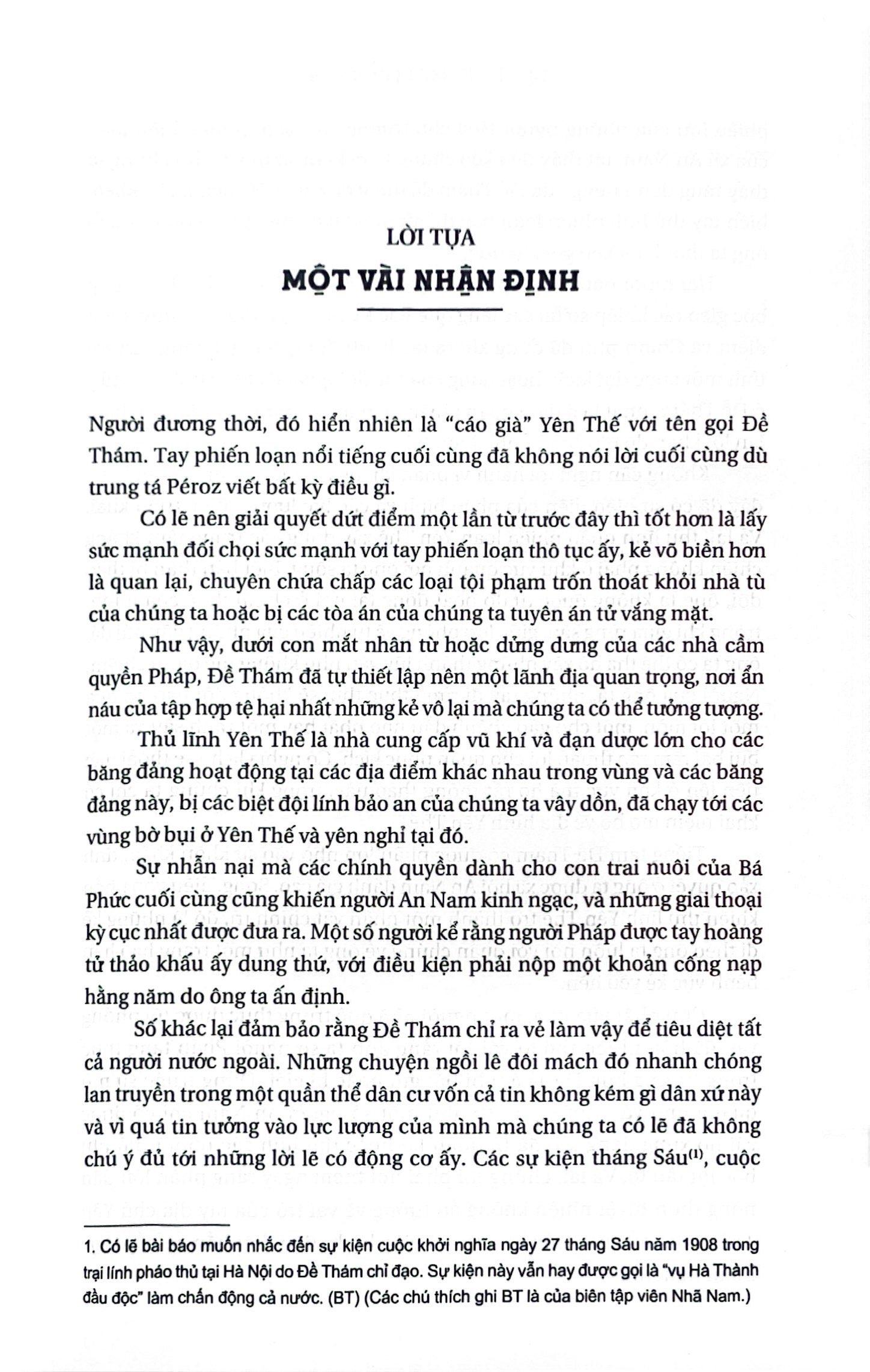 Đề Thám - Thời Kỳ Huy Hoàng (Qua Báo Chí Và Hồ Sơ Mật Thám Pháp Ở Đông Dương Năm 1909)
