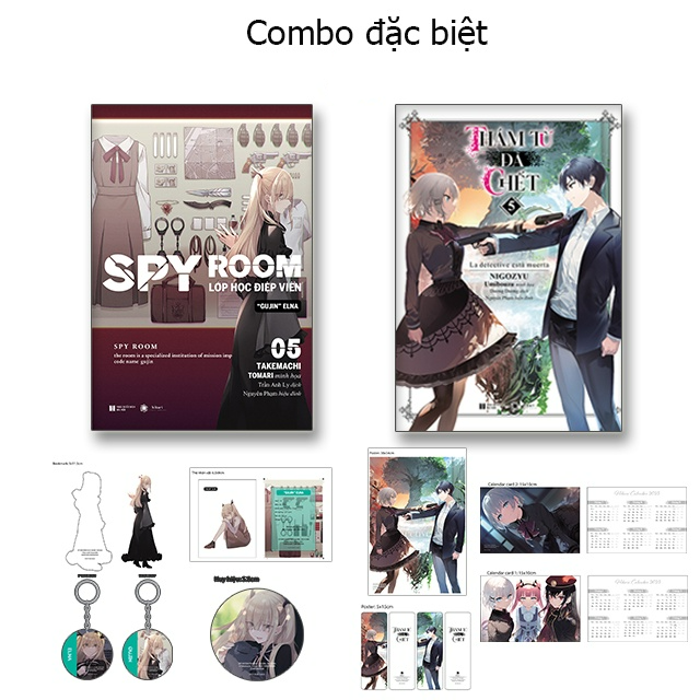 Combo Thám tử đã chết + Spy room 5 - Bản Quyền