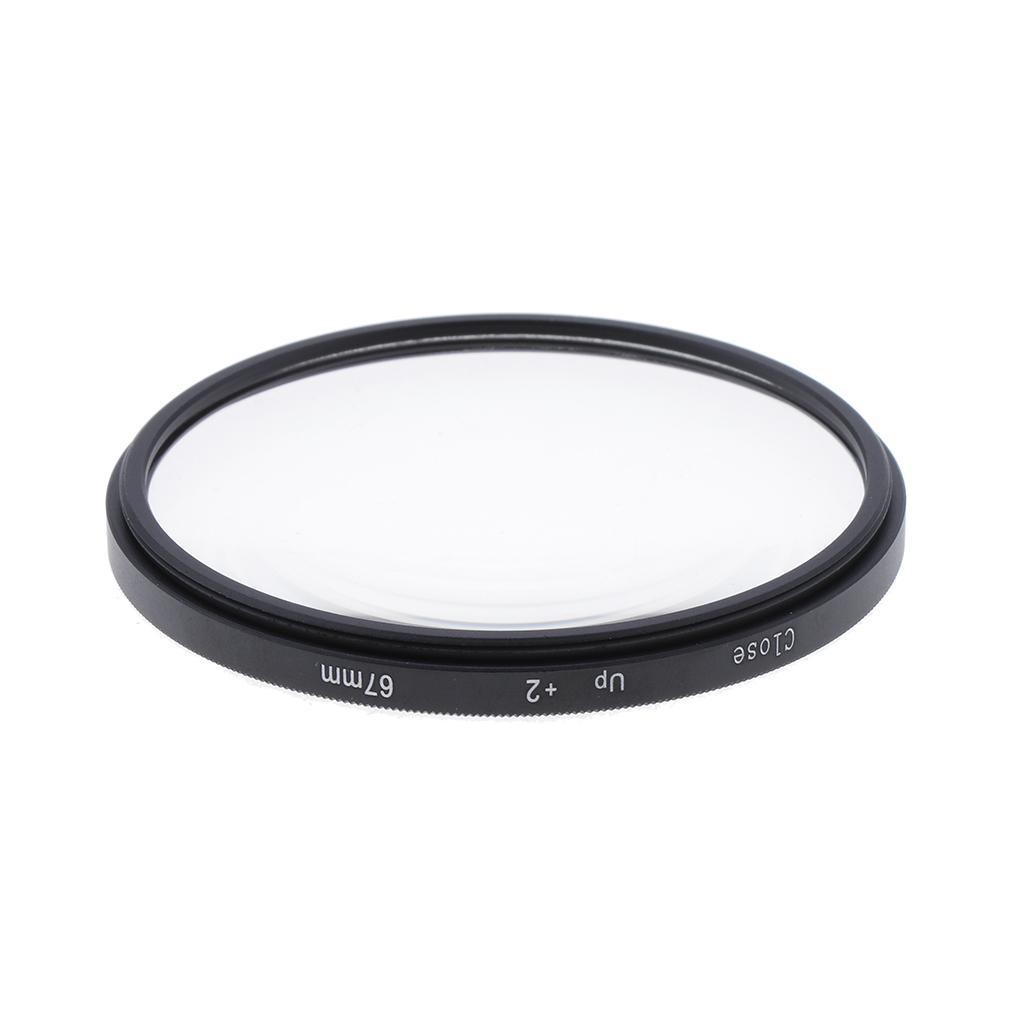 Camera Lens Macro Close Up Effect Filter 67mm +2 for Canon 70-300 17-85mm