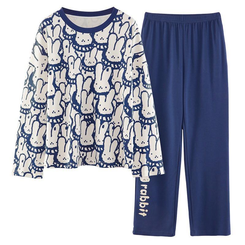 Đồ Bộ- Đồ Ngủ Nữ-Bộ Mặc Nhà Cotton Dài Tay Guu Thu Đông Cao Cấp Dễ Thương BDTD02