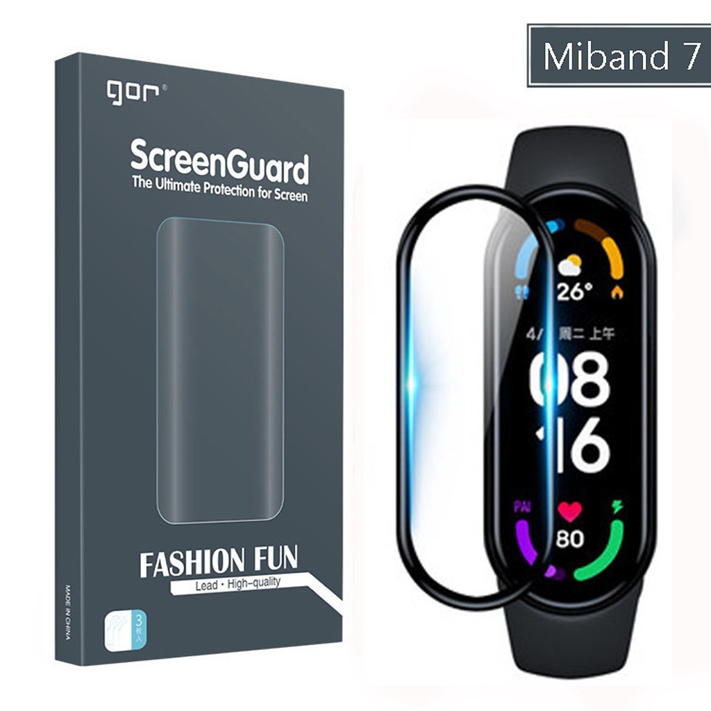 Dán Màn Hình 3D Gor Cho Đồng Hồ Xiaomi Miband 7 Xiaomi Smart Band 7 Pro Miband 8 Bộ 2 Miếng - Hàng Chính Hãng - Xiaomi Band 7 Pro