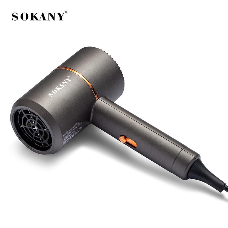 Máy sấy tóc mini cao cấp chính hãng Sokany, máy sấy tạo kiểu nóng lạnh công suất lớn chuẩn Salon 1200w