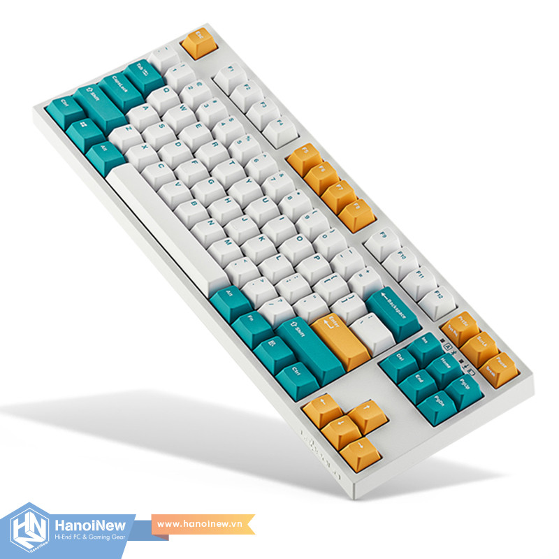 Bàn Phím Cơ Leopold FC750RBT Milk Turquoise Bluetooth - Hàng chính hãng