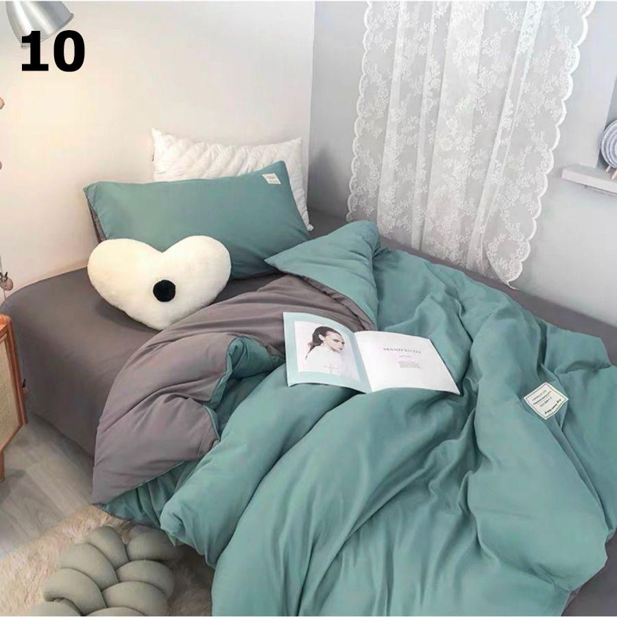 Bộ chăn ga gối vải cotton tici 4 món – chăn mền, drap giường, vỏ gối - ga giường đủ size
