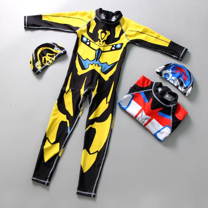 1 Bé Trai Quần Bơi Trẻ Em Dài Tay Trẻ Em Áo Tắm Đồ Bơi Trẻ Em Mùa Hè 2019 Trẻ Em Hoạt Hình Trẻ Em sấy Khô