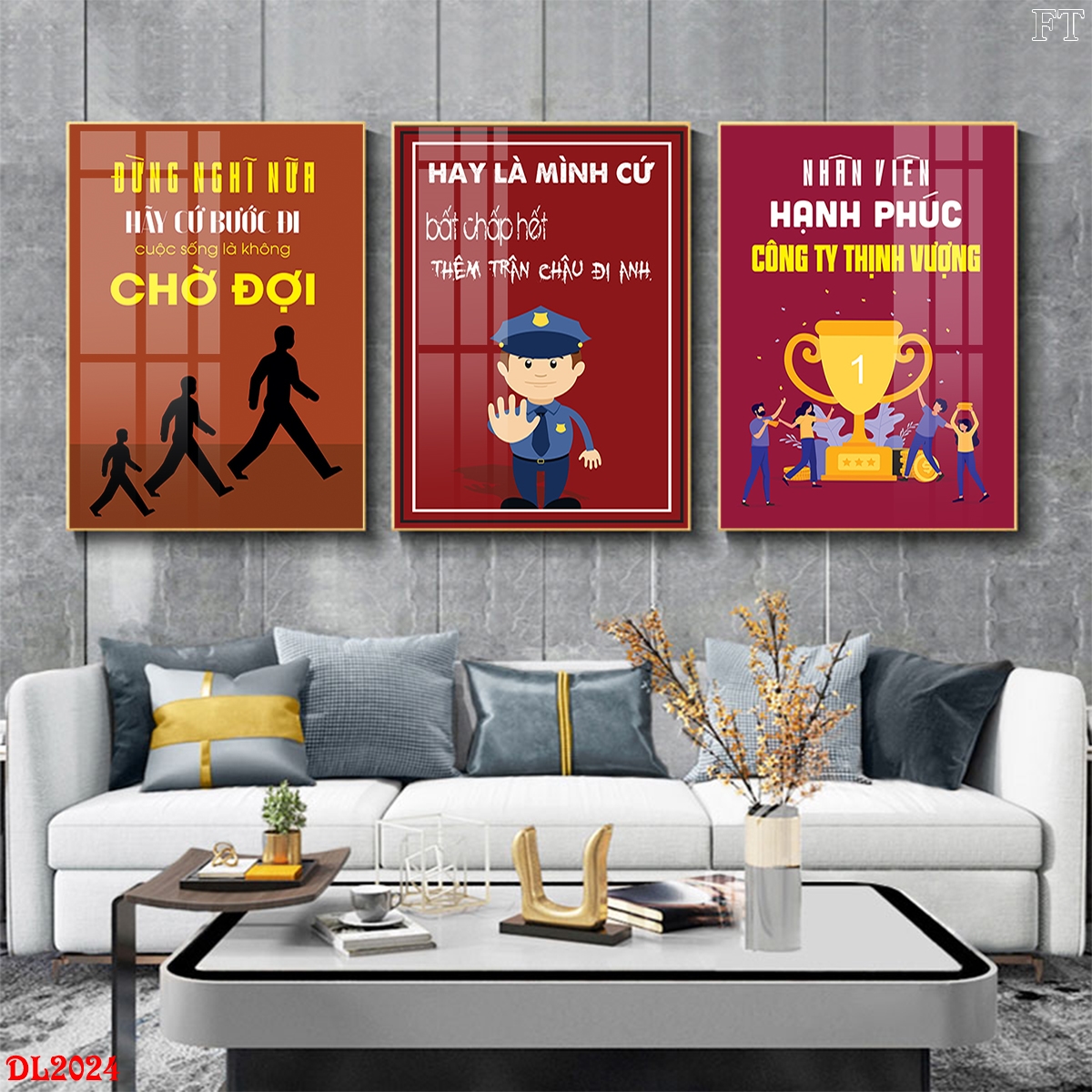 Tranh canvas động lực văn phòng 24
