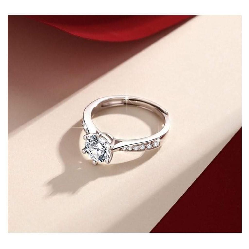 Nhẫn bạc nữ AK58 , Nhẫn bạc nữ 925 Aking , đính đá trang sức nữ cao cấp, mới nhất năm 2022