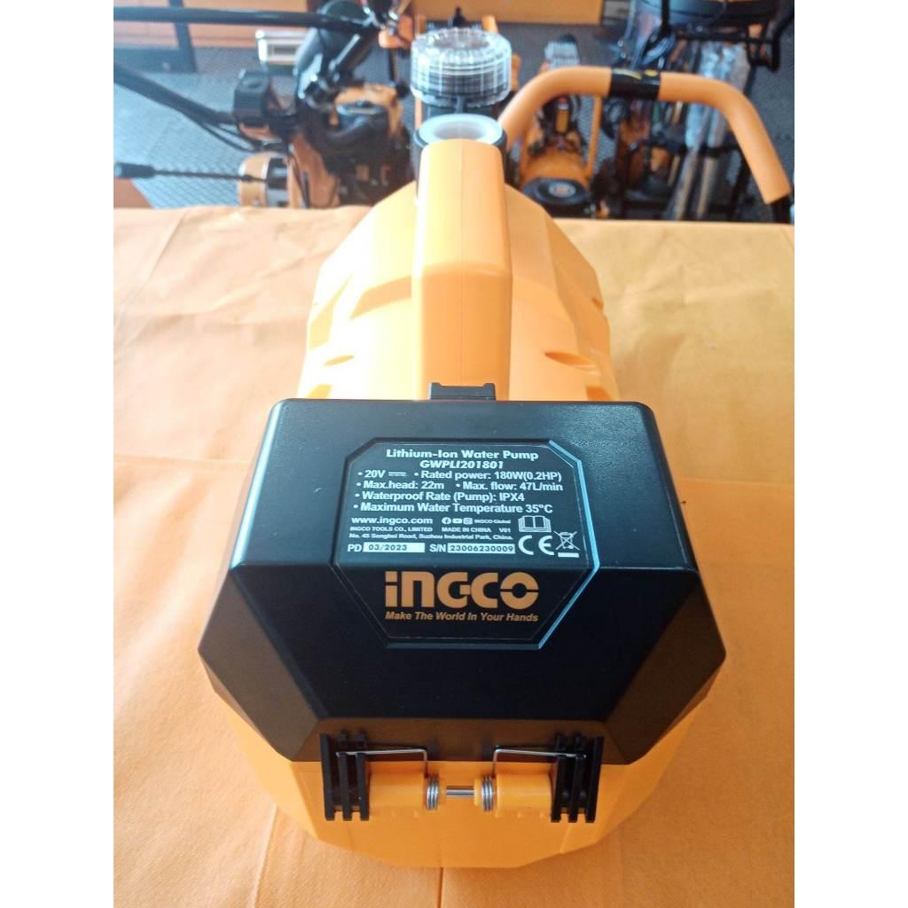 MÁY BƠM HÚT CHẤT LỎNG DÙNG PIN 20V (KHÔNG KÈM PIN VÀ SẠC) INGCO GWPLI201801 - HÀNG CHÍNH HÃNG