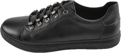 GIÀY SNEAKER NAM DA BÒ THẬT SN0316 (ĐEN)