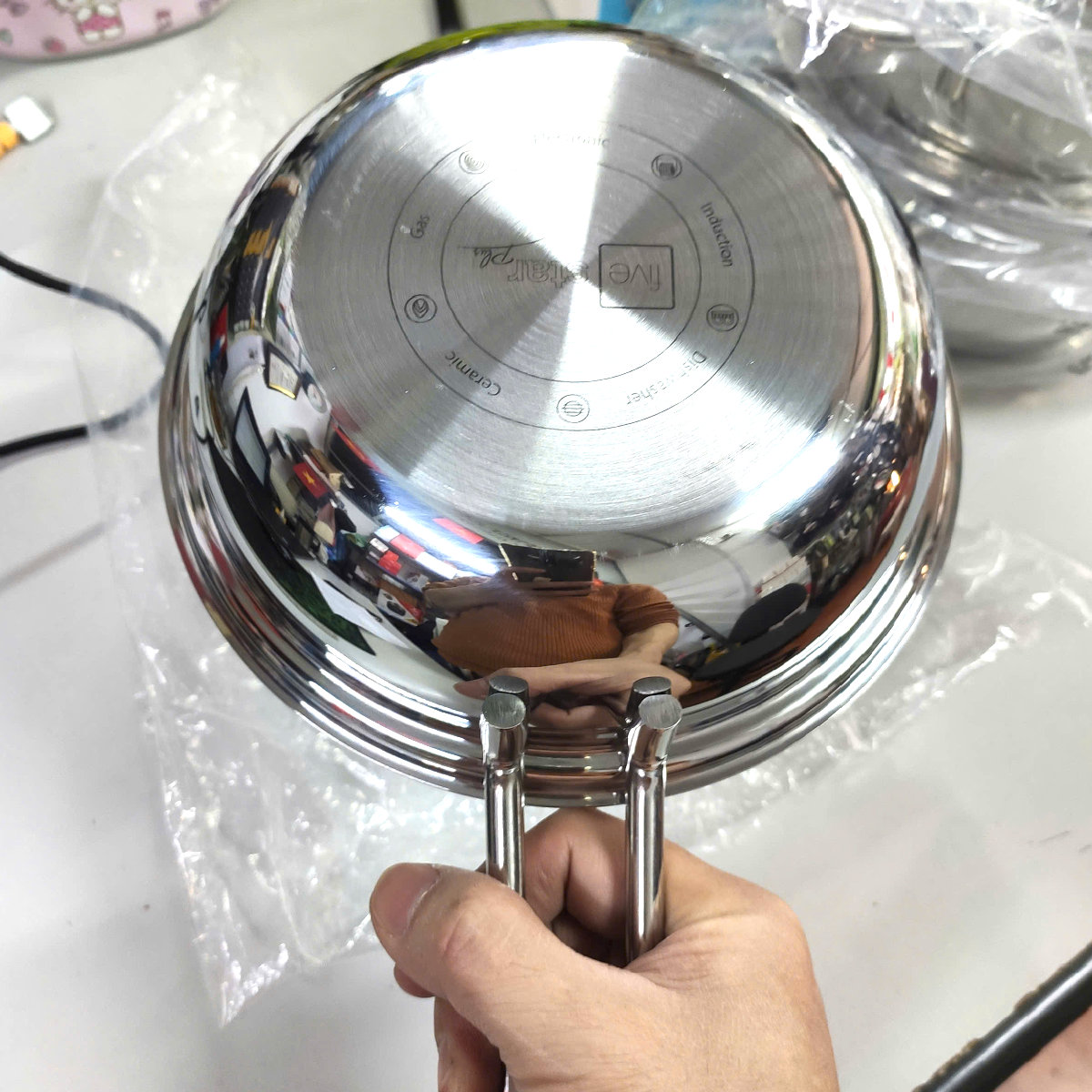 Bộ Nồi Baby 3 Món Fivestar Plus FPB3005 3 Lớp Inox 304 gồm 1 nồi 16 cm 1 xửng 16 cm 1 chảo 16 cm