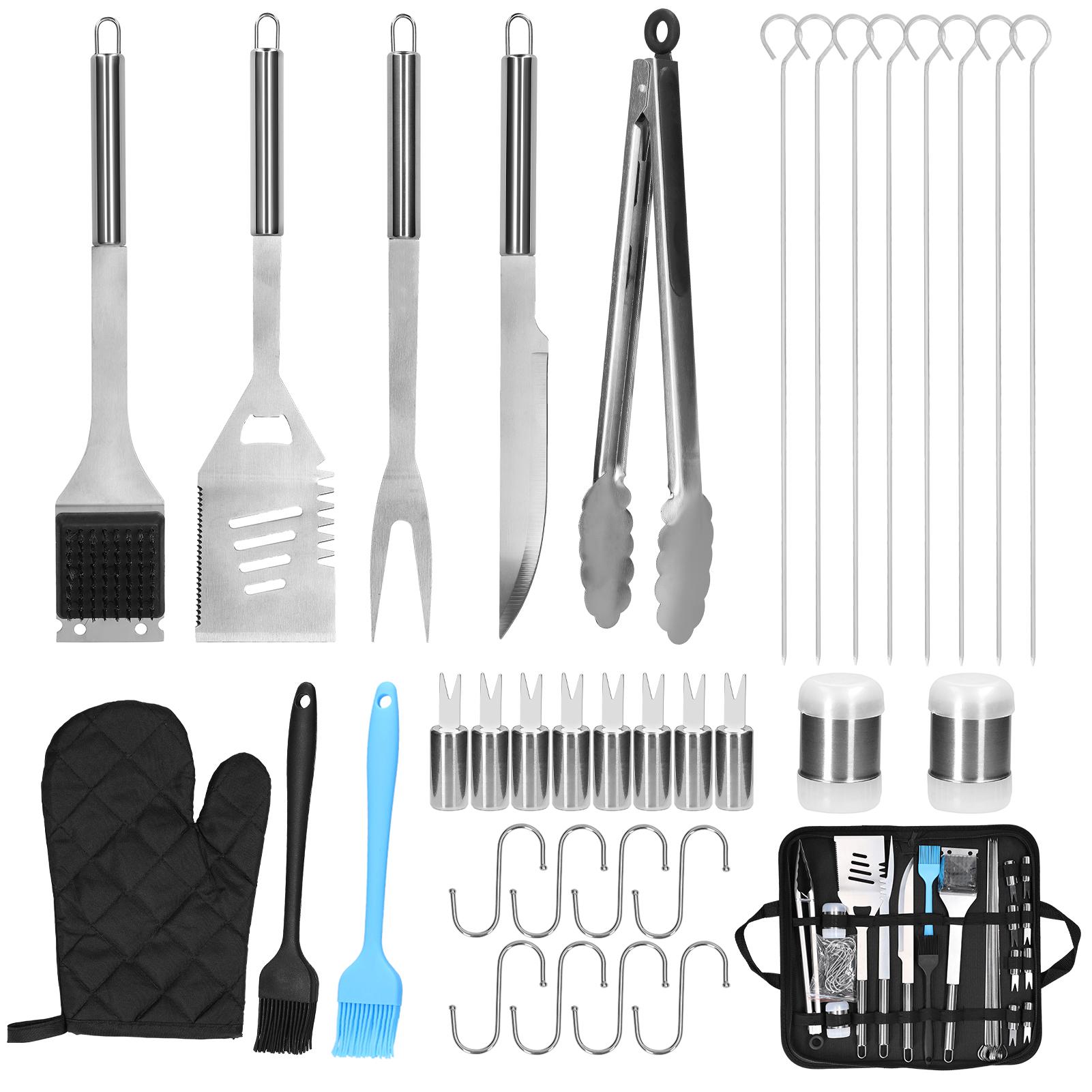 Bộ 35 Dụng Cụ Đồ Nướng Bbq Bằng Thép Không Gỉ