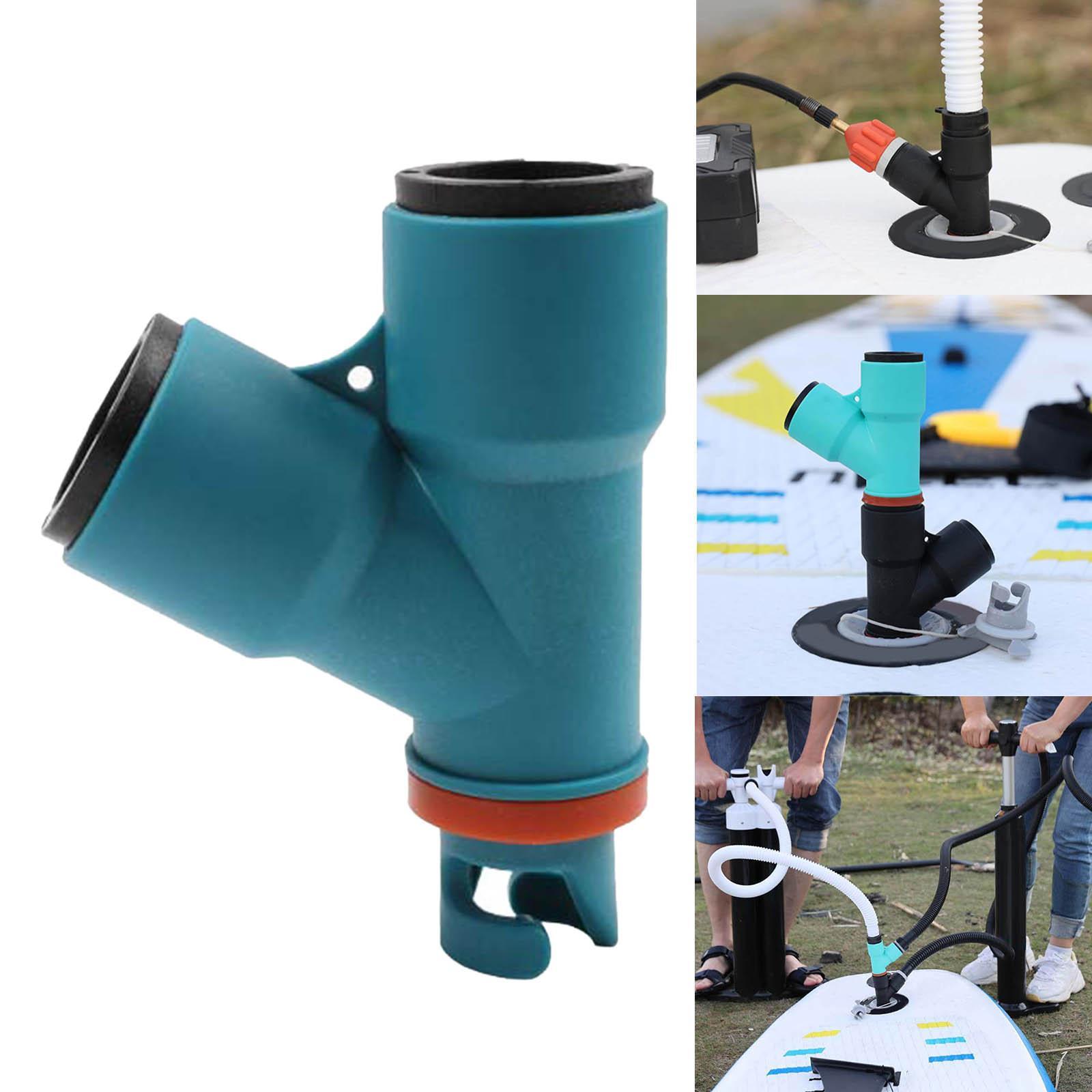 Inflatable Boat Air Valve Adaptor Dual Head Air Pump Adapter Connector
