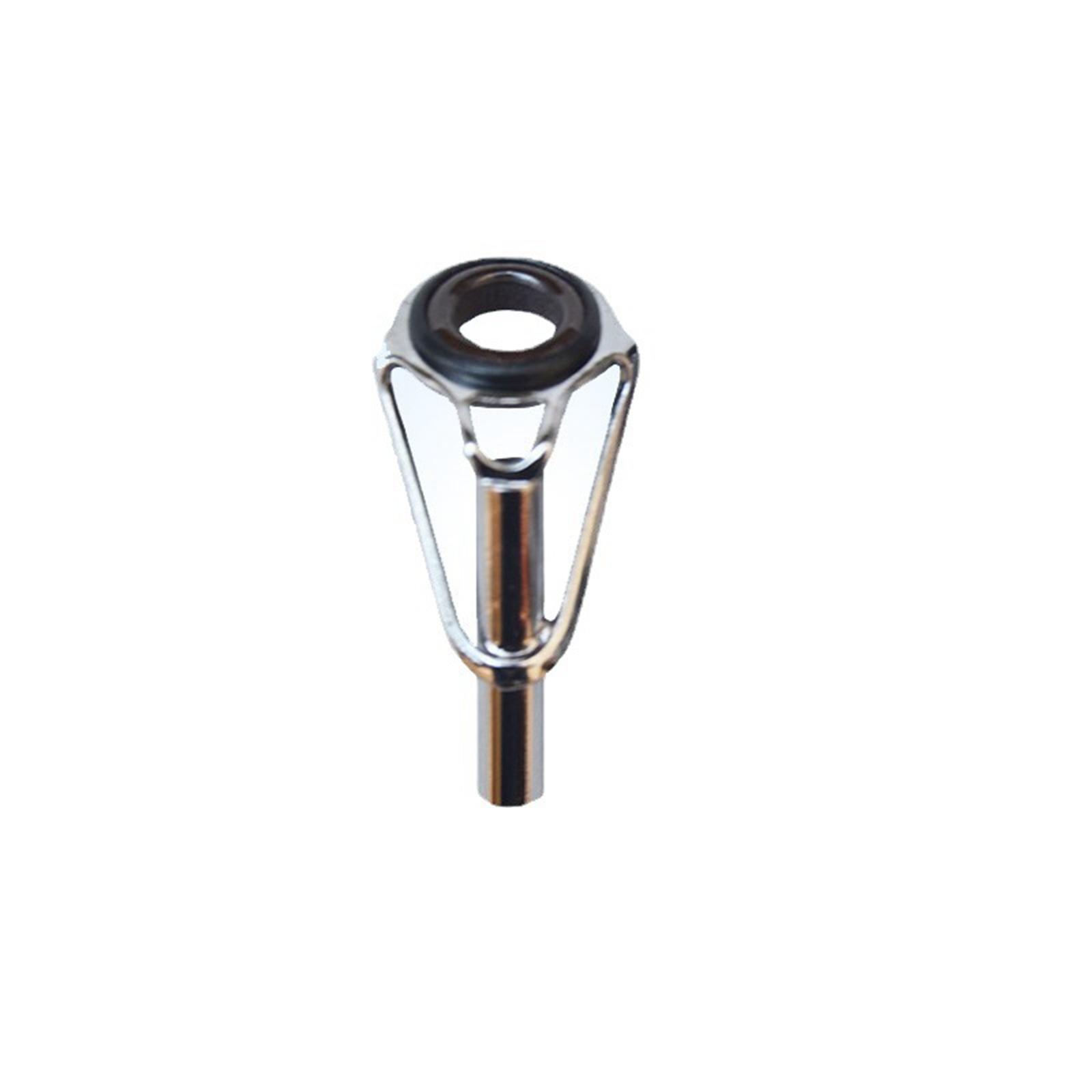 50 Pieces Fishing Rod Guides Set Guides Line Rings Mixed Size in A Box Portable Tip for Sea Casting Repair Accessories