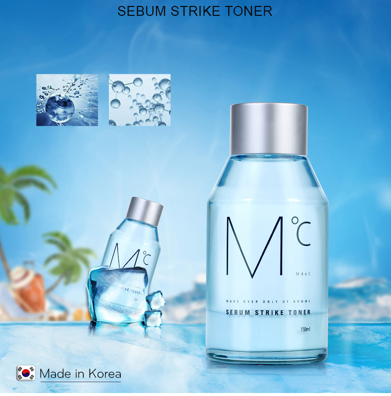 Nước hoa hồng MdoC Sebum Strike Toner Toner dành cho nam kiềm dầu 150ml JN-MTN02