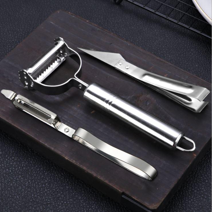 Dao gọt - bào vỏ - thái sợi rau củ quả chuyên dụng bằng inox cao cấp