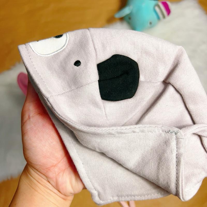 Mũ Nón Cotton Có Dây Cột Siêu Dễ Thương 2 Lớp Cho Bé Từ 3-12 tháng - Heo Hồng