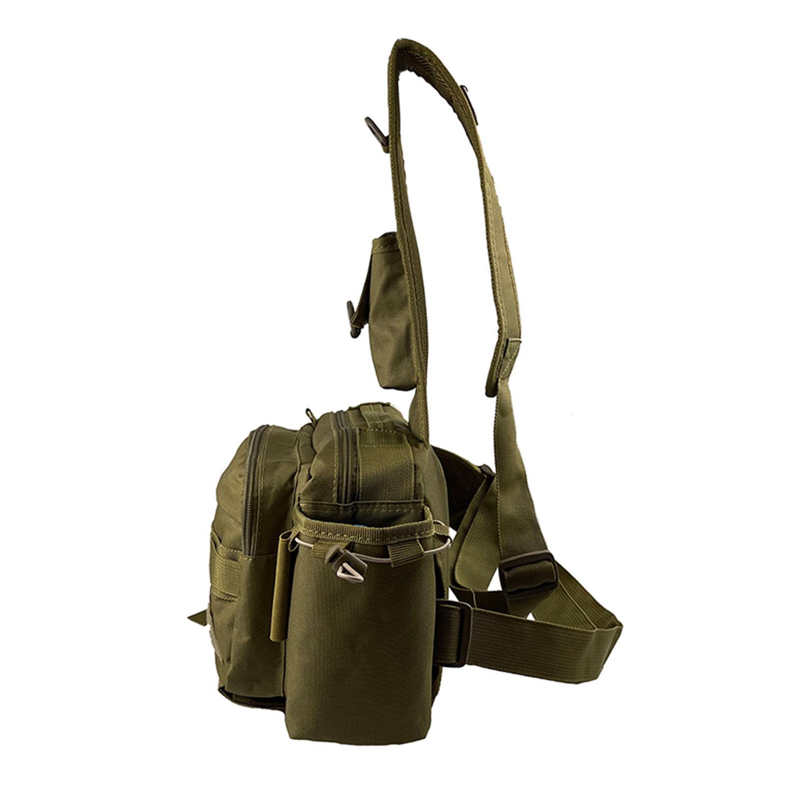 Fishing Tackle Storage Bag Rod Holder Fishing Bag for Outdoor Hiking Hunting