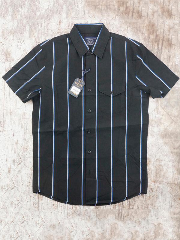 Áo Sơ Mi Nam Tay Ngắn AE Striped SLim Fit Shirt - Size XS/L